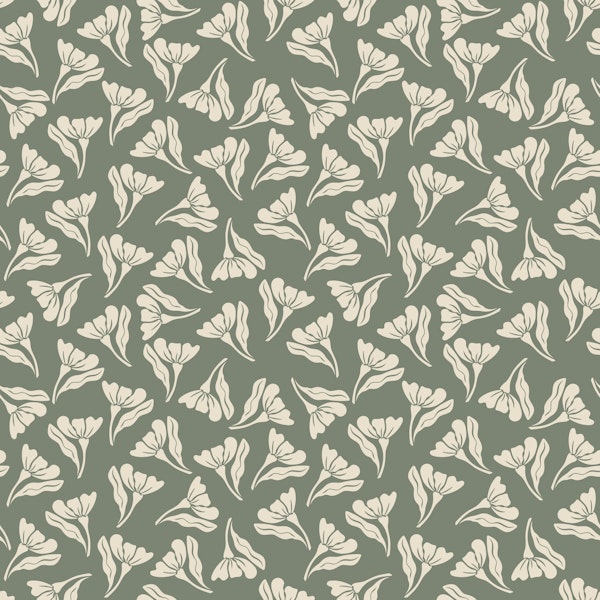 Light ditsy floral - sage