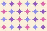 Happy retro diamonds Pink, purple, fuchsia behang