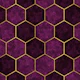 Dark Plum Luxury Pink Hexagons