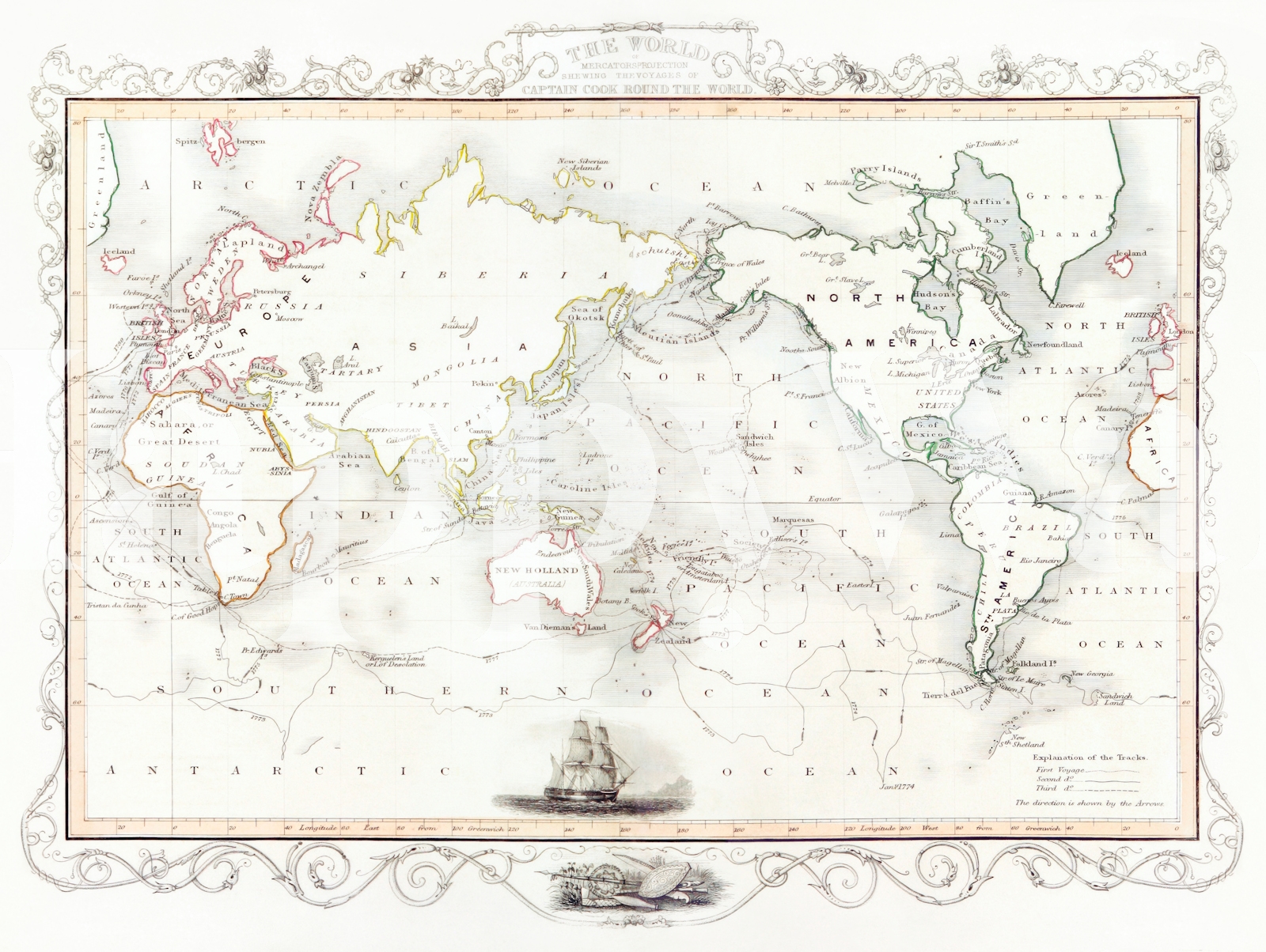 The Voyages of Captain James Cook - Happywall