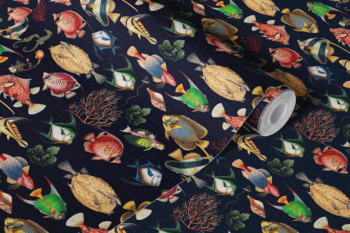 Unveiling the Enigmatic Oceania Seamless Pattern: A Deep Dive into Navy Blue Secretswallpaper roll