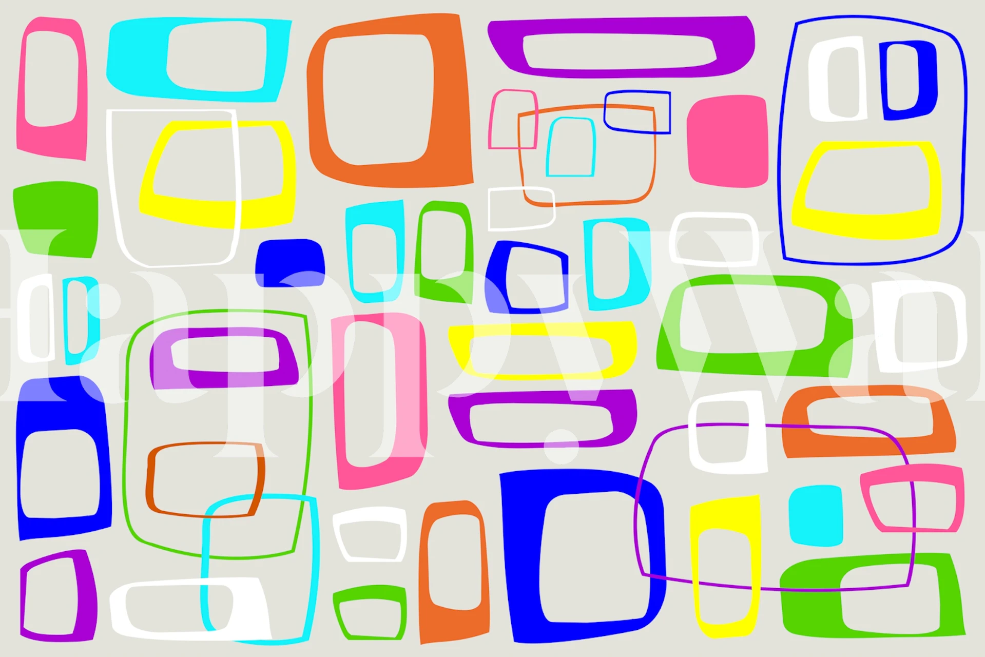 Angles Panel 2 ταπετσαρία σε ένα δωμάτιο