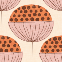 Mid Mod Buds Pearl tapete