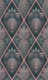 Exquisite Art Deco Pineapple Design Teal Pink