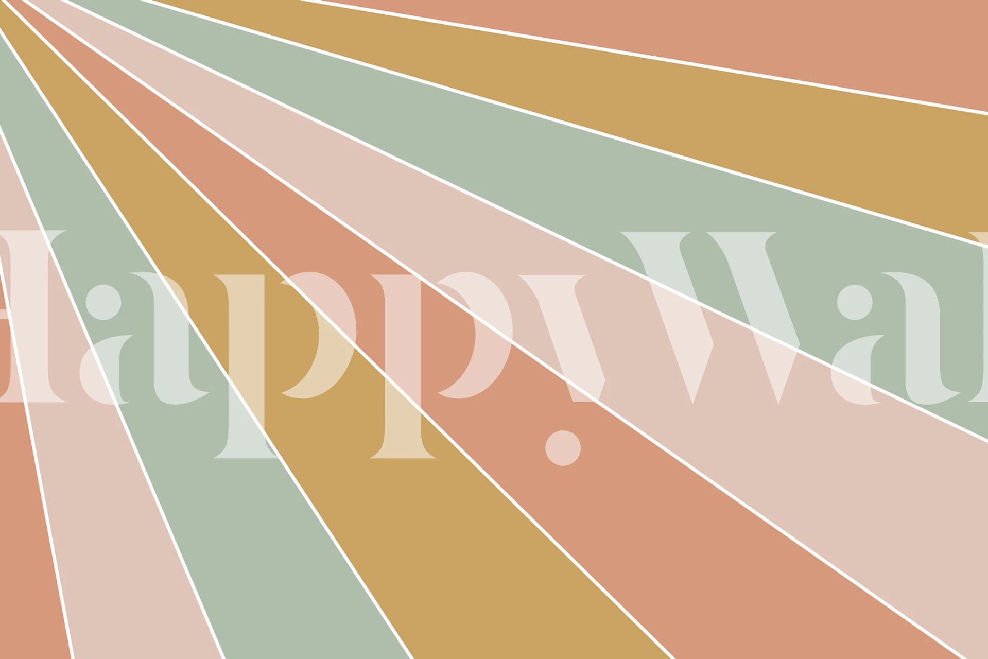 Tapeta Boho Rainbow Rays w pokoju