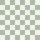 Checkerboard - Sage and White