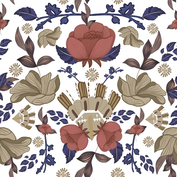 Romantic regency flower baroque