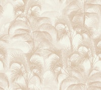 Vintage tropical palmtree leaves - beige ταπετσαρία