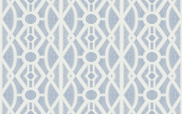 FRENCH TREILLIS LATTICE BLUE