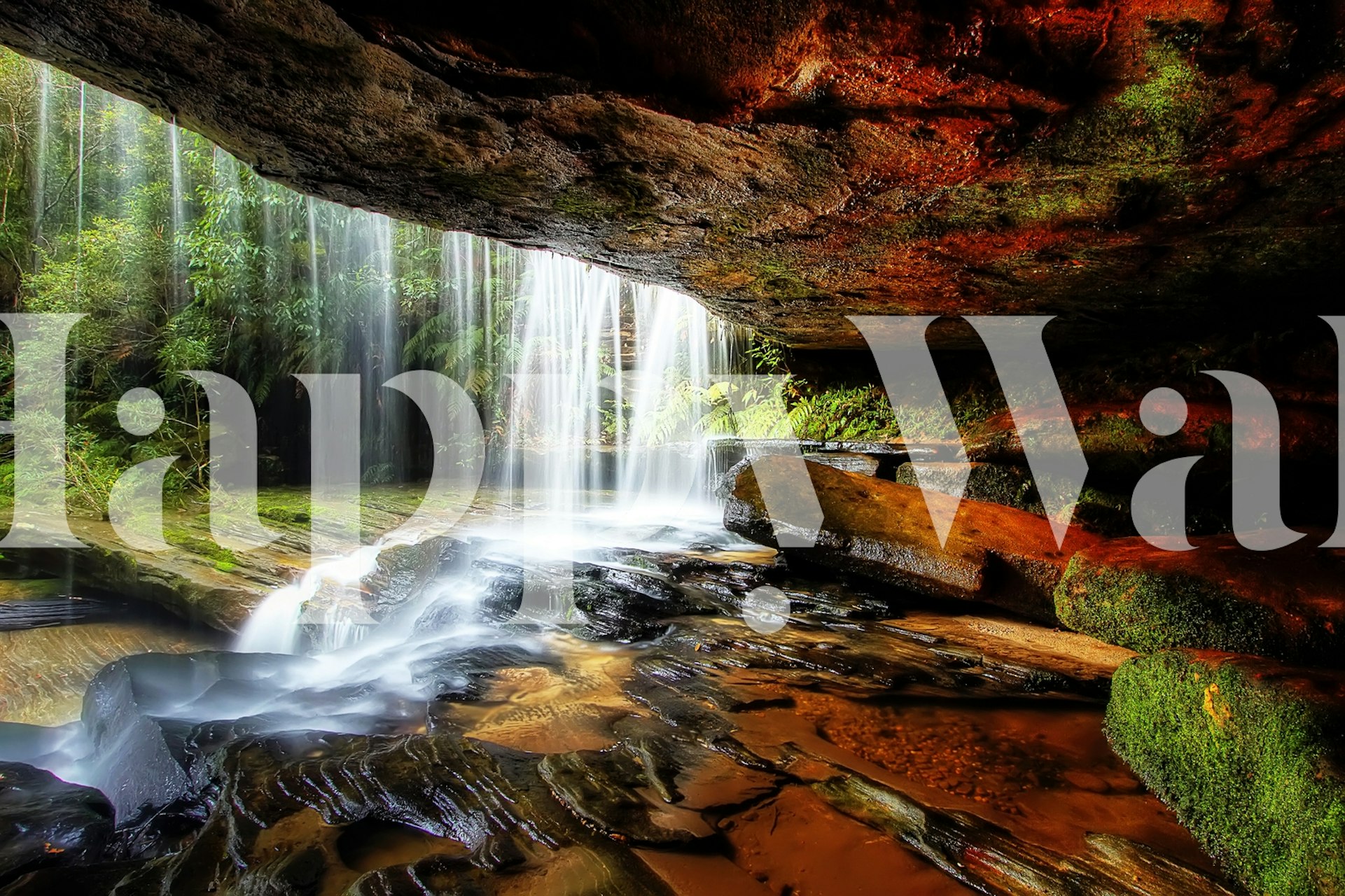 Under The Ledge tapetdesign i et rum