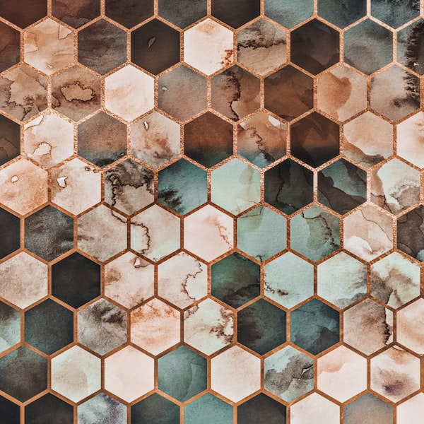 RUGGED MARBLE COPPER TEAL