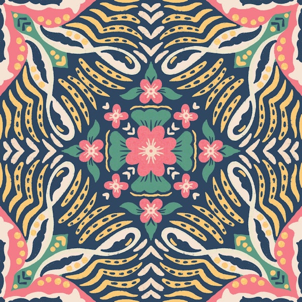 Colourful roller coaster- large scale