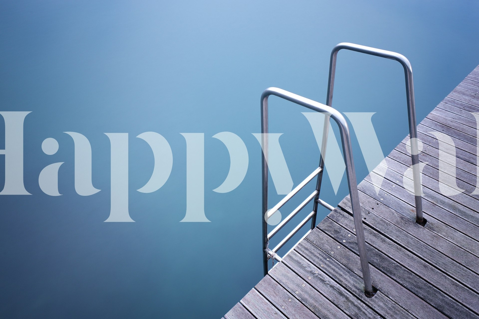 Stairs wallpaper in a contemporary room