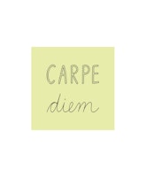 Carpe Diem memo light green wallpaper