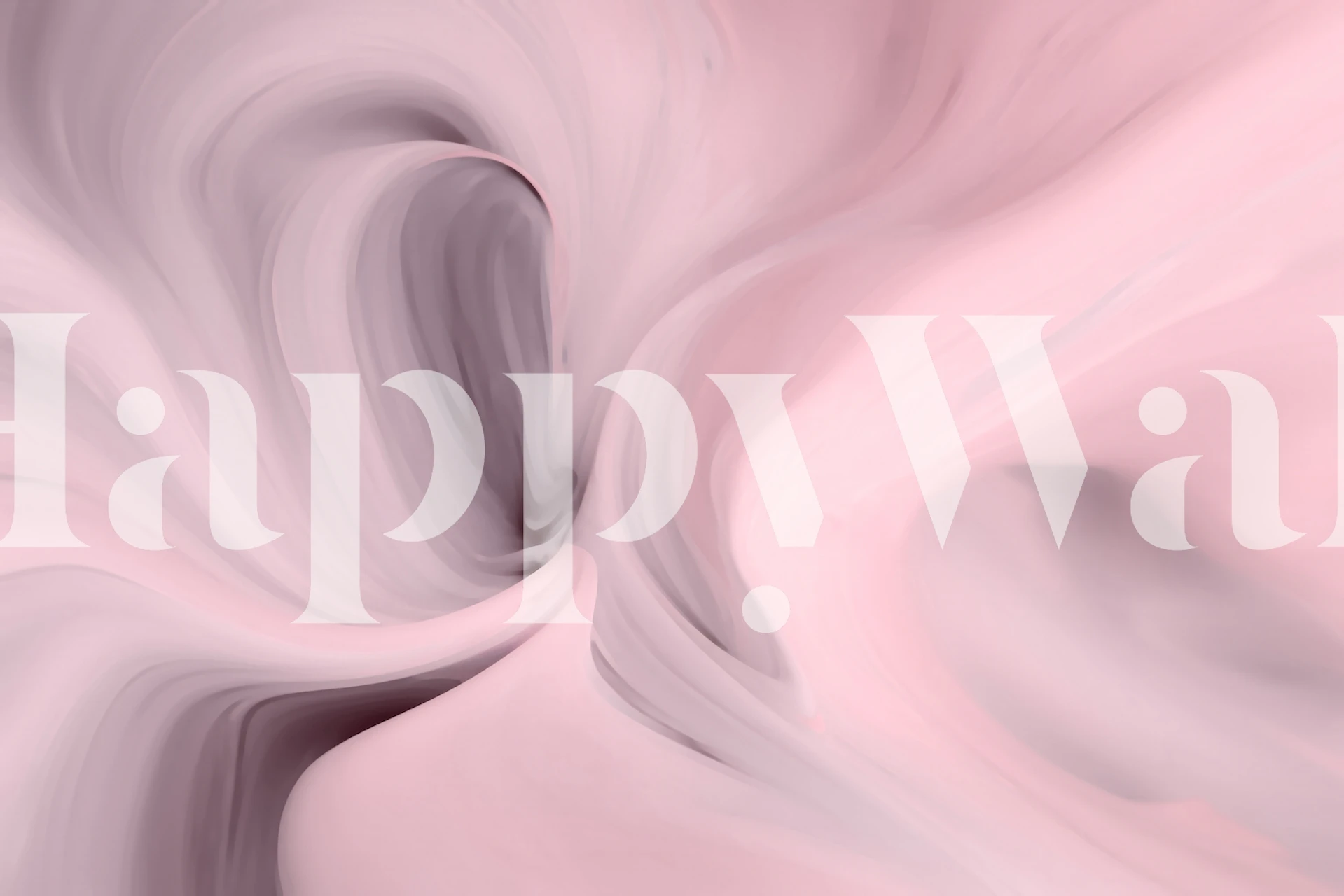 Ethereal Fluid Dreams Pastel Pink tapeta v pokoji