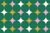 Happy retro diamonds spring green, pink tapety