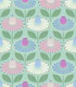 Happy retro coneflowers mint