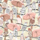 budgie on vacation cream white
