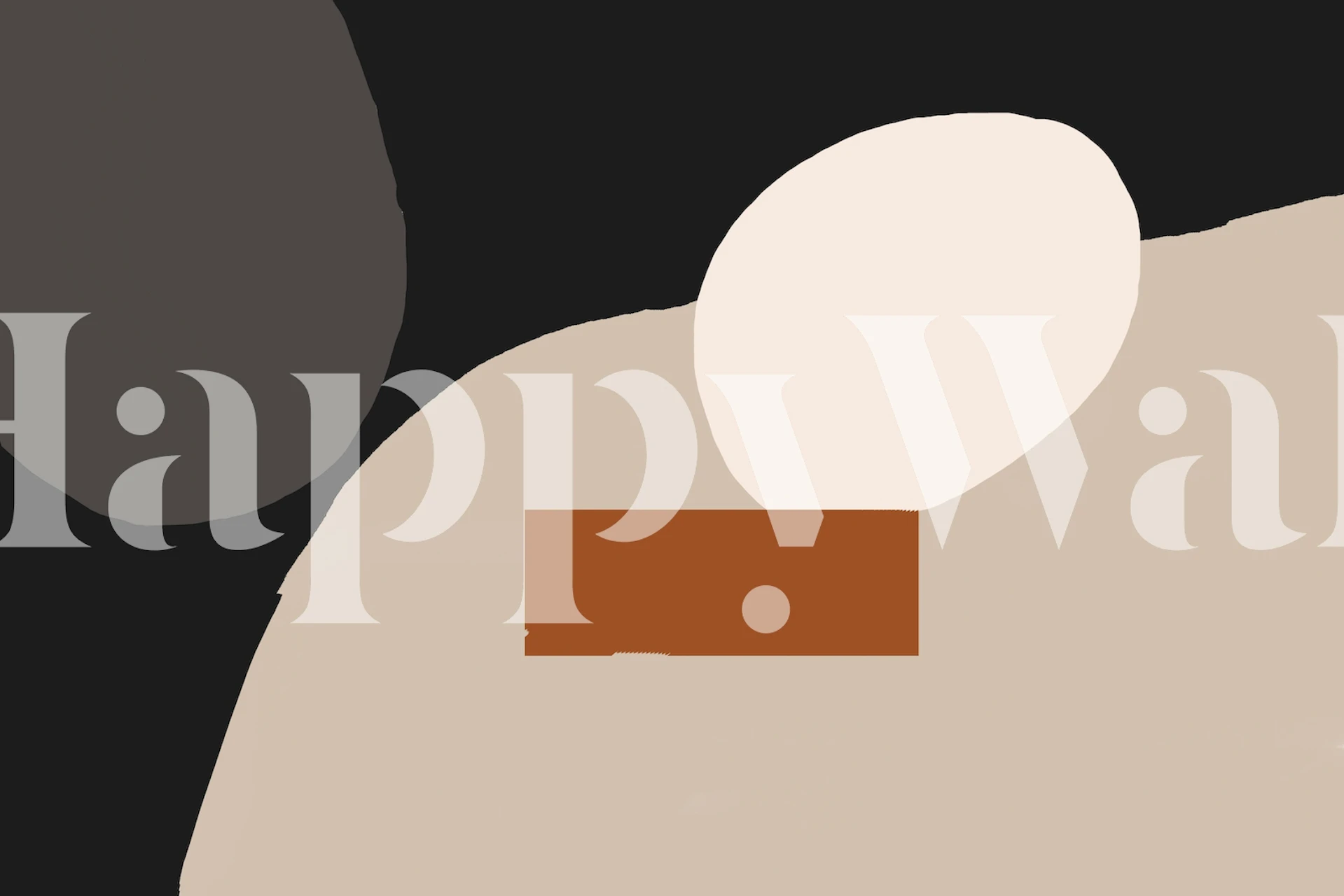 Papier peint Abstract Paint 02 affiché dans une pièce