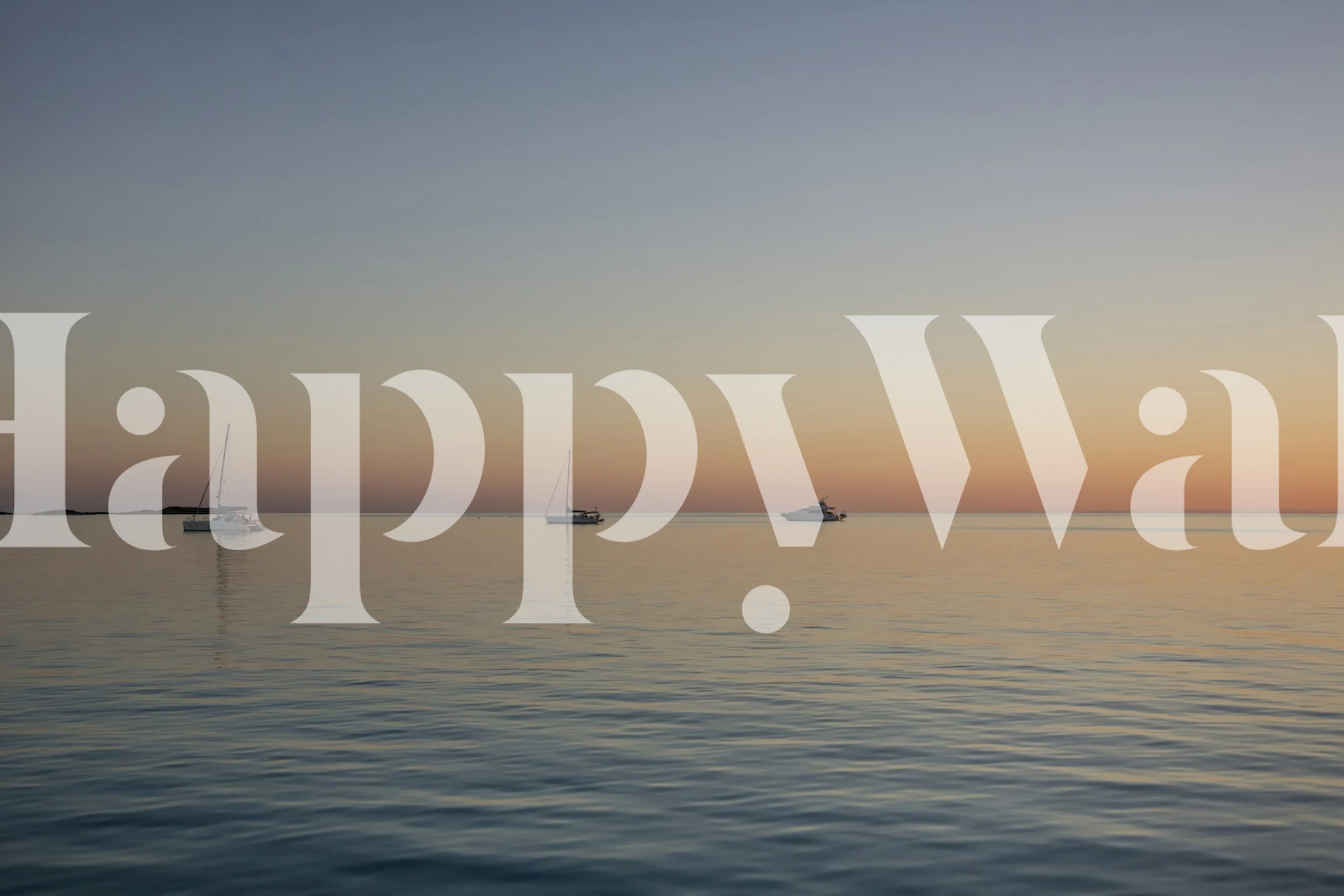 Bahamas sunset with sailboats wallpaper