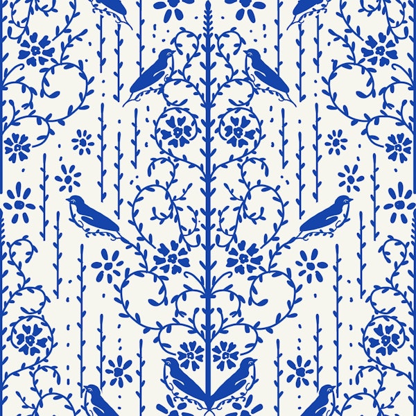 Classic blue French cottage