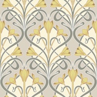 Crocus Art Nouveau tapet