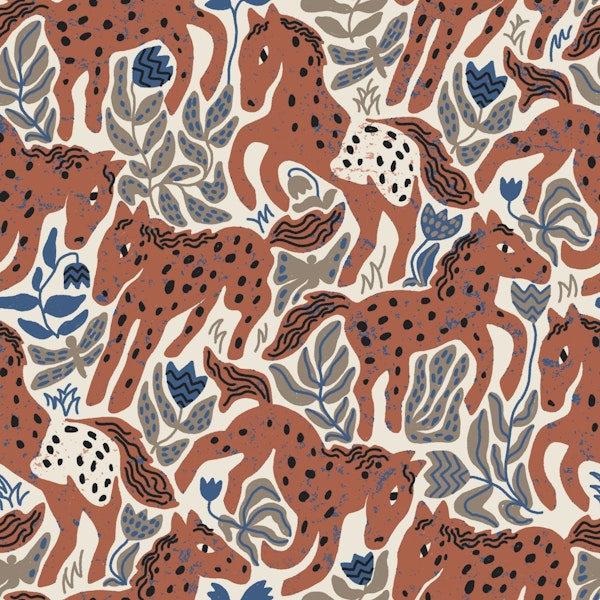 Wild horses (appaloosas)