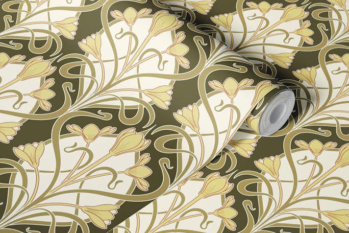 Art Nouveau Crocus_Costa Del Solwallpaper roll