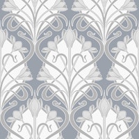 Crocus Art Nouveau_Chateau Gray tapet