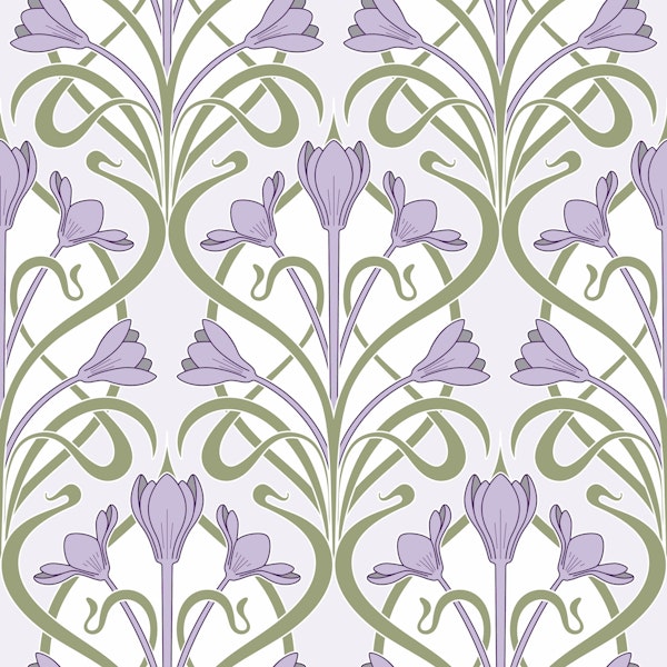 Crocus Art Nouveau_Lilac