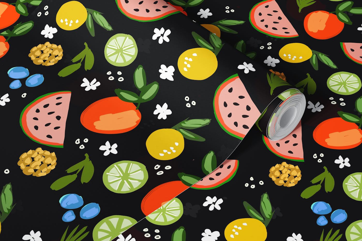 Fruity Floral wallpaper roll