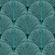 Japandi Palms Peacock Teal Large Scale