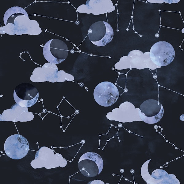 Moon and Constellations