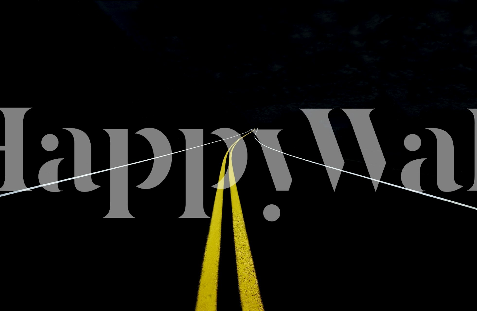 Tapeta s klikatou silnicí