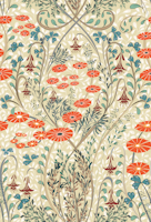 Meadow scent vintage wallpaper