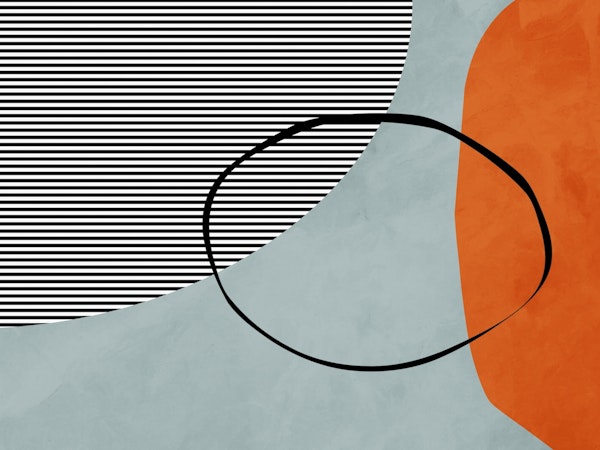 Abstract Orange Vision In