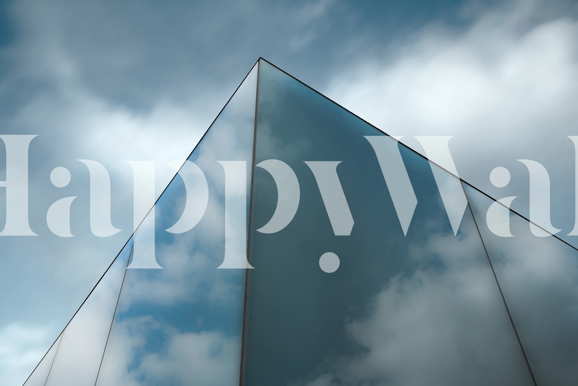 Abstract sky reflection with blue tones wallpaper