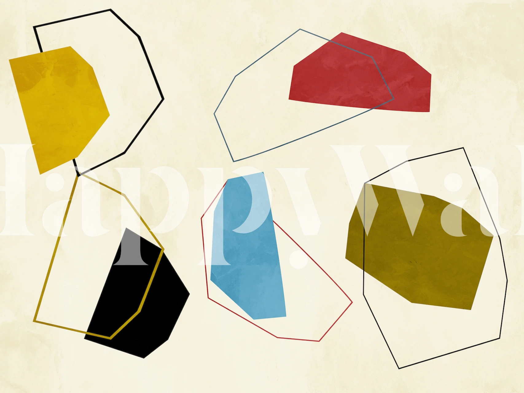 Magic Pieces In wallpaper displayed in a room