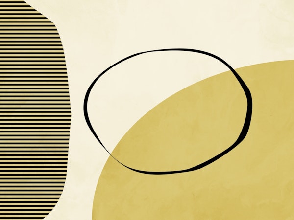 Abstract Yellow Vision In