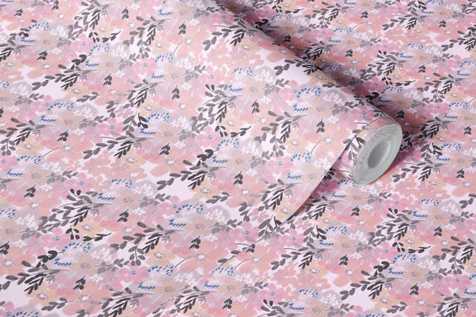 Dusty Pink Bloomswallpaper roll