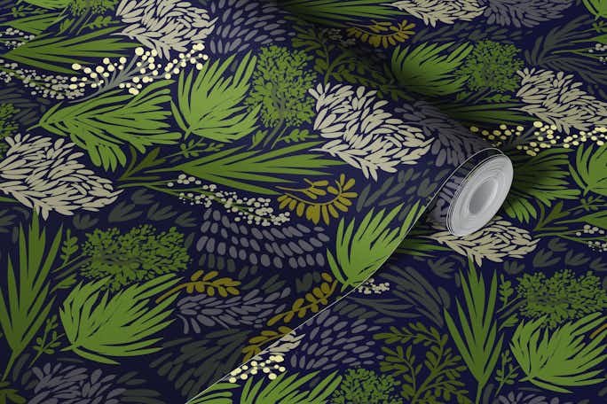 Foliage Mosaicwallpaper roll
