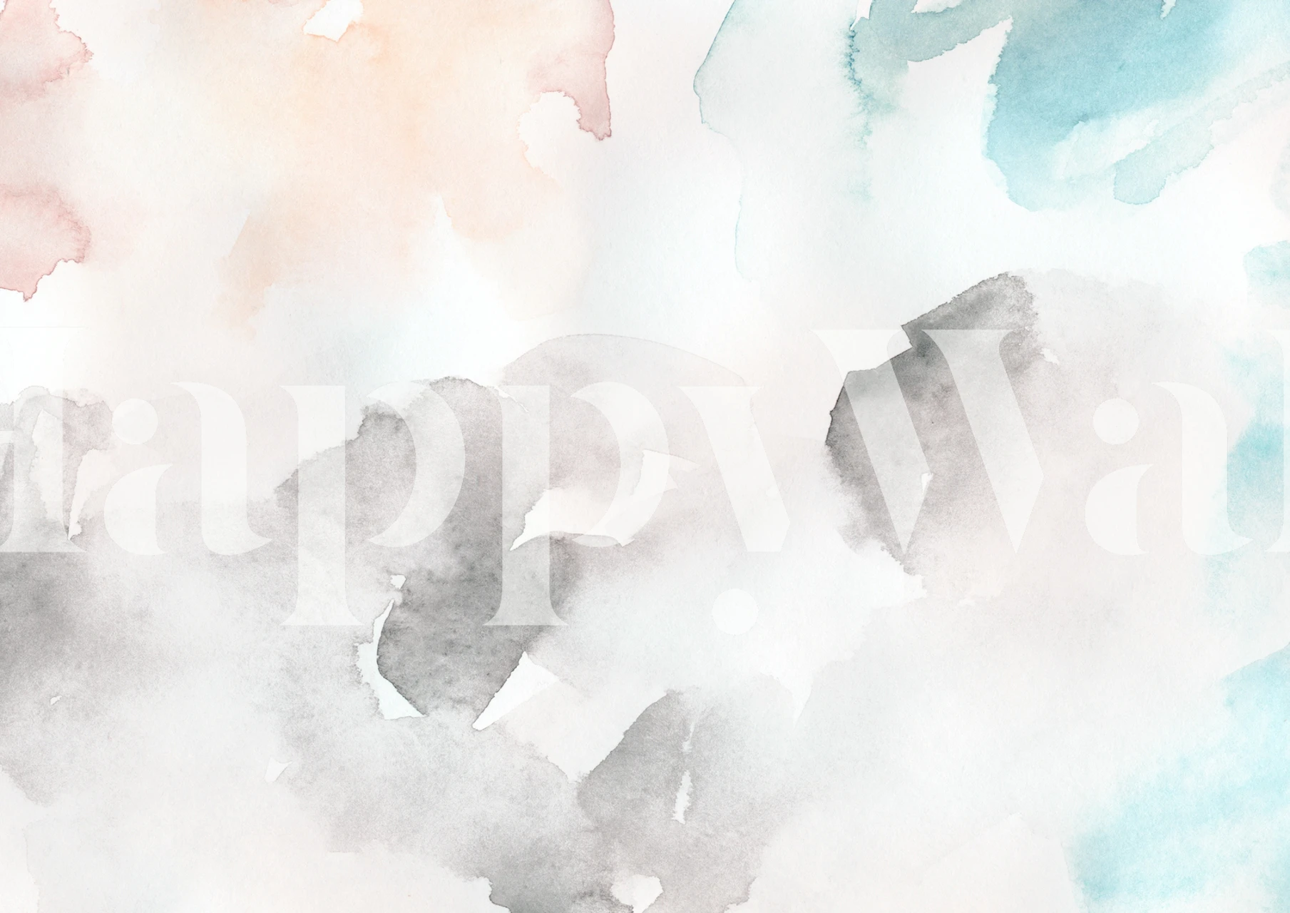 Hand-painted watercolor tapetdesign