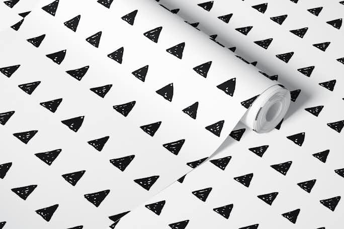 Triangle doodleswallpaper roll