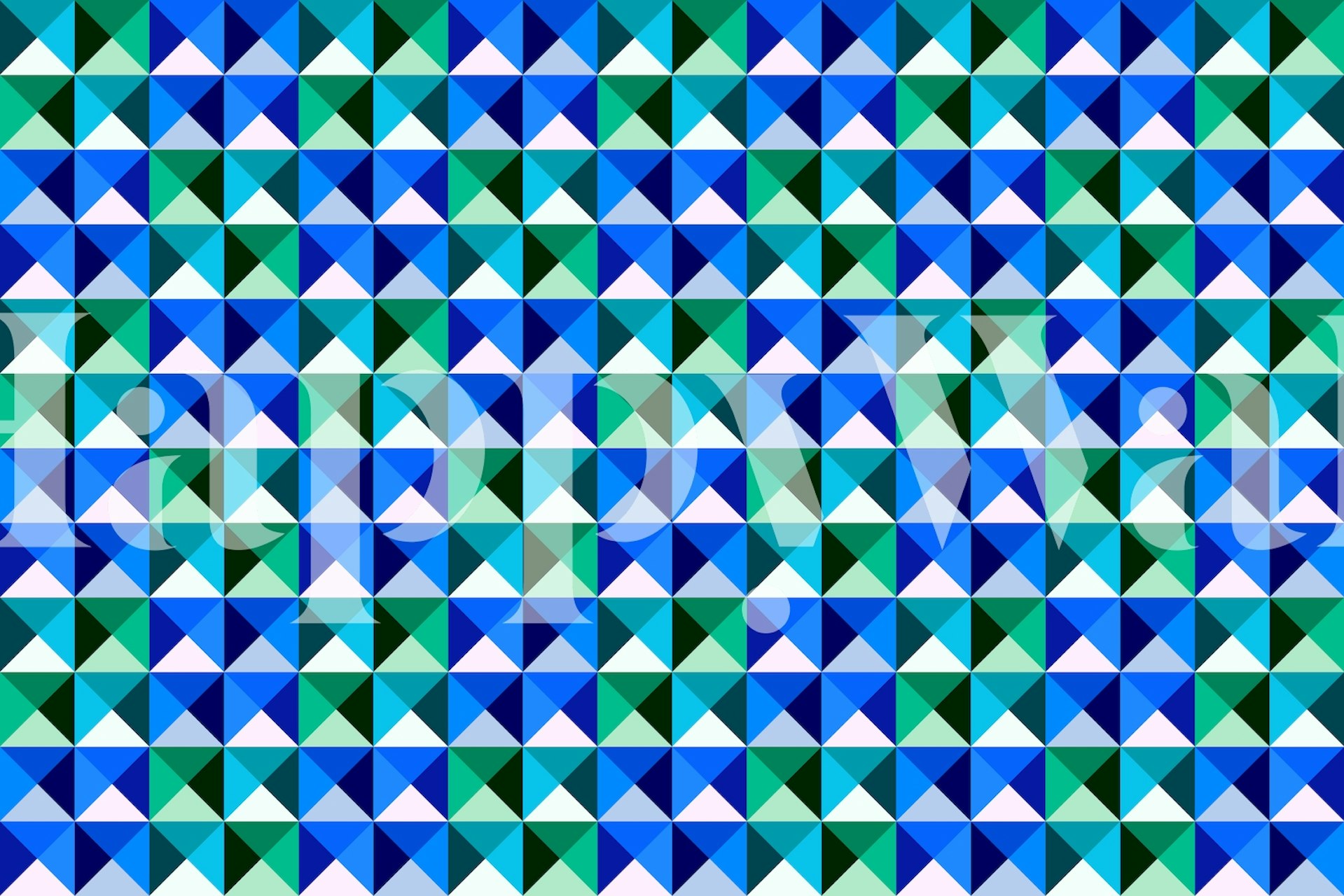 Colorful Triangles 3 wallpaper in a room