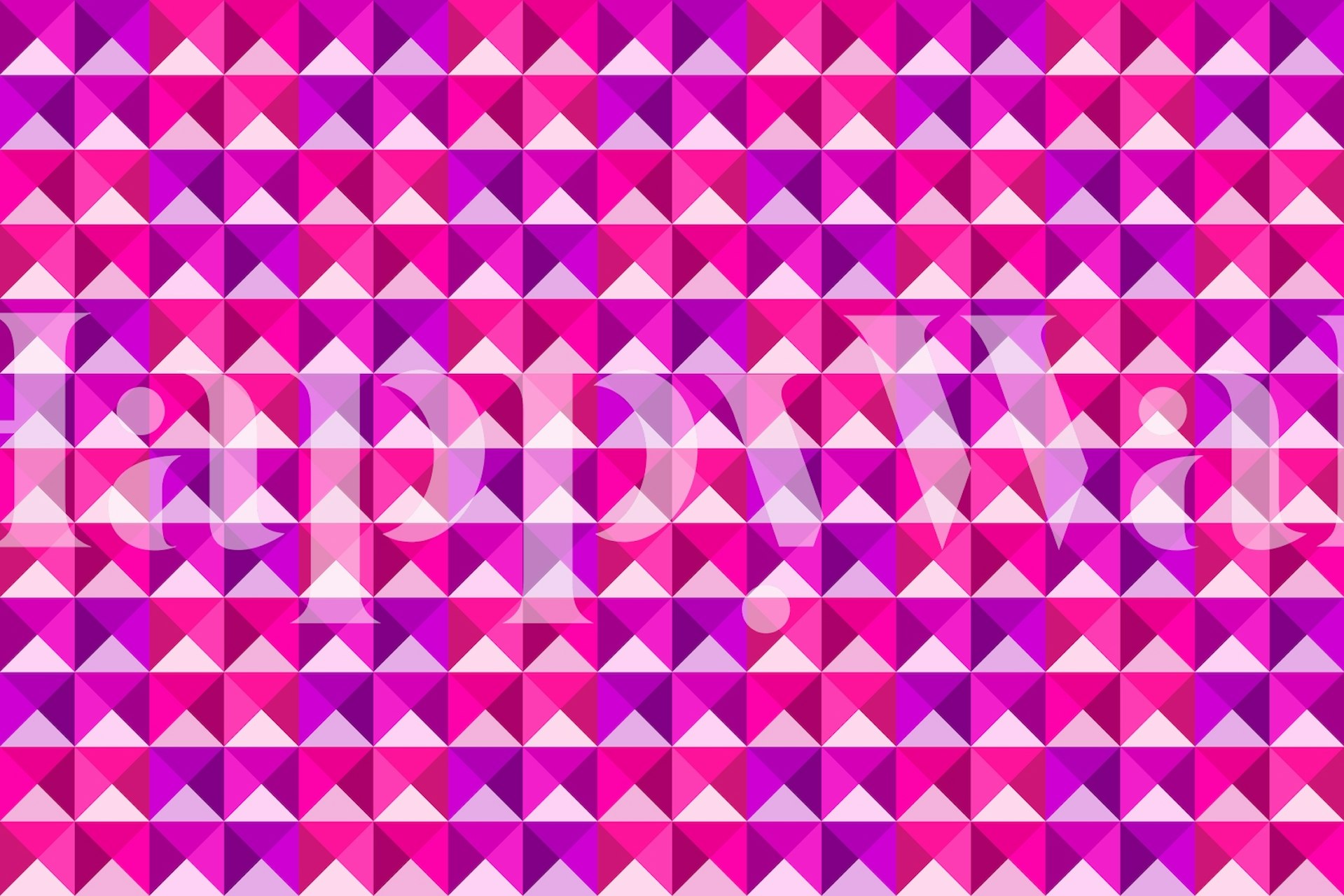 Tapeta Colorful Triangles v místnosti
