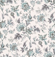 The Charm Of Past Centuries Vintage Wallpaper Design Teal behang