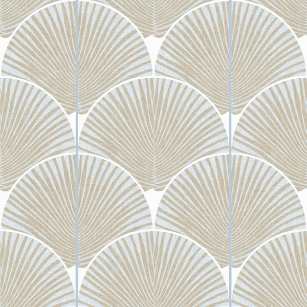 Japandi Palms Serene Neutral Large Scale