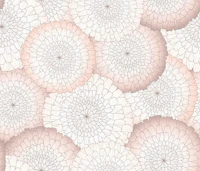 Blush Floral Line Art papiers peint