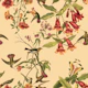 Vintage Floral Bird Dance