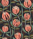 Floating skandi flowers dark blue